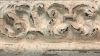 Blanc vieilli Invers� d�cor antique us� patin� 107X45 mm